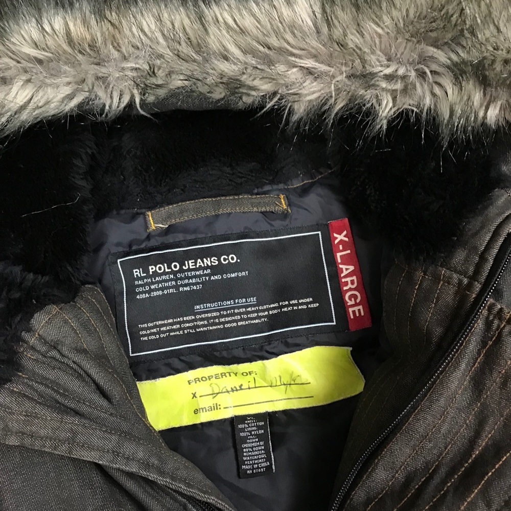Polo Jeans Co. Ralph Lauren Fur Coat - Picture 9 of 10